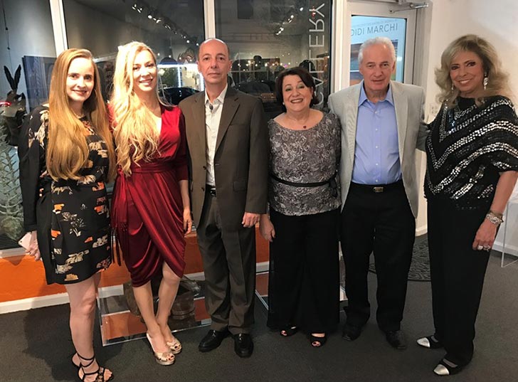 Fernanda Frangetto, Anna Mallmann, Adalnio Senna Ganem (Cônsul Geral do Brasil em Miami), Didi e Armando Marchi, e Amanda Delboni