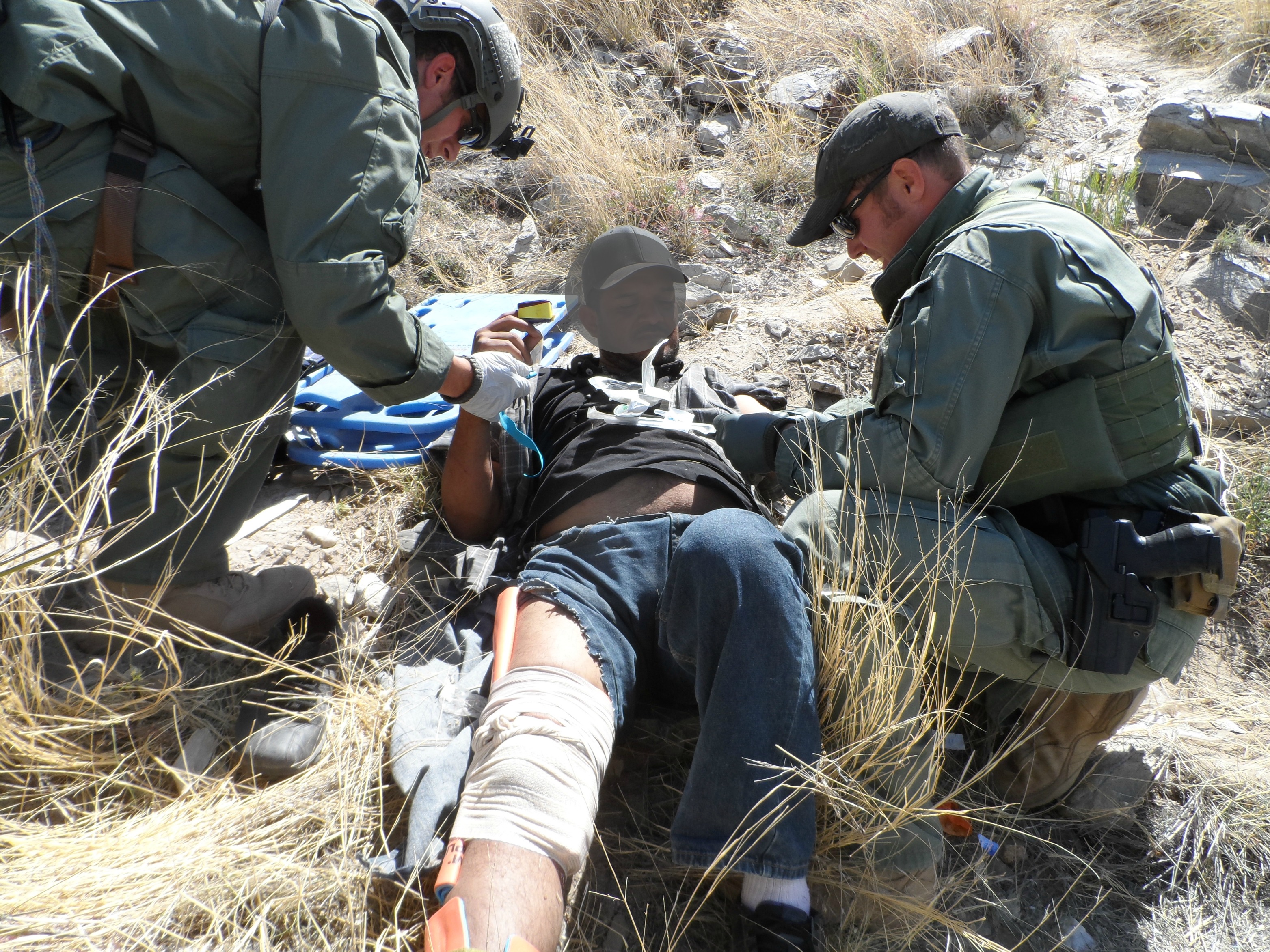 Imigrante ferido é resgatado por agentes do CBP