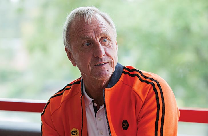 Johan Cruyff é um dos maiores ídolos da história de Ajax e Barça