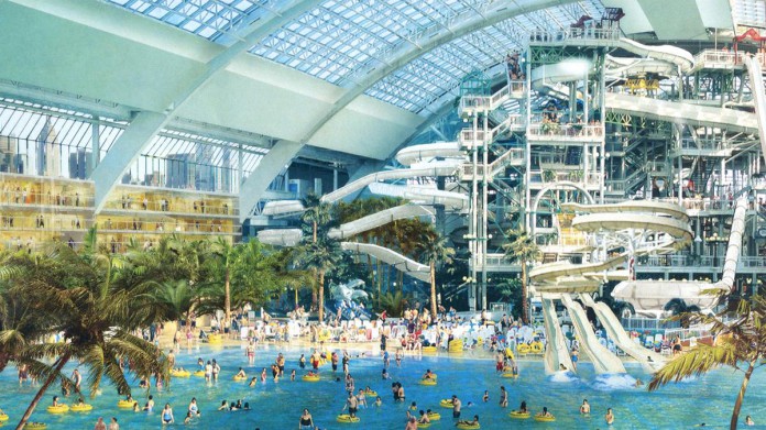 Projeto mostra como deve ser o parque aquático que o American Dream Mall planeja abrigar