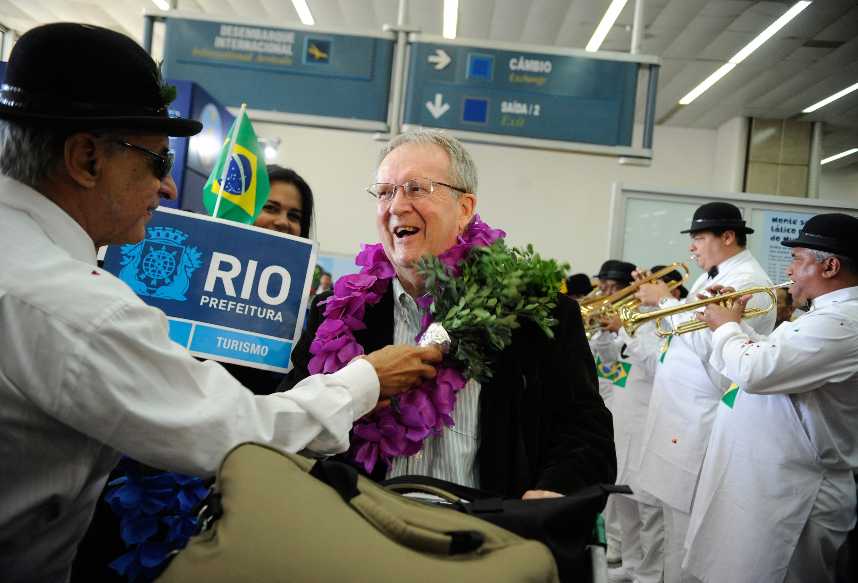 Turistas estrangeiros desembarcam no Aeroporto Internacional Galeão/Tom Jobim