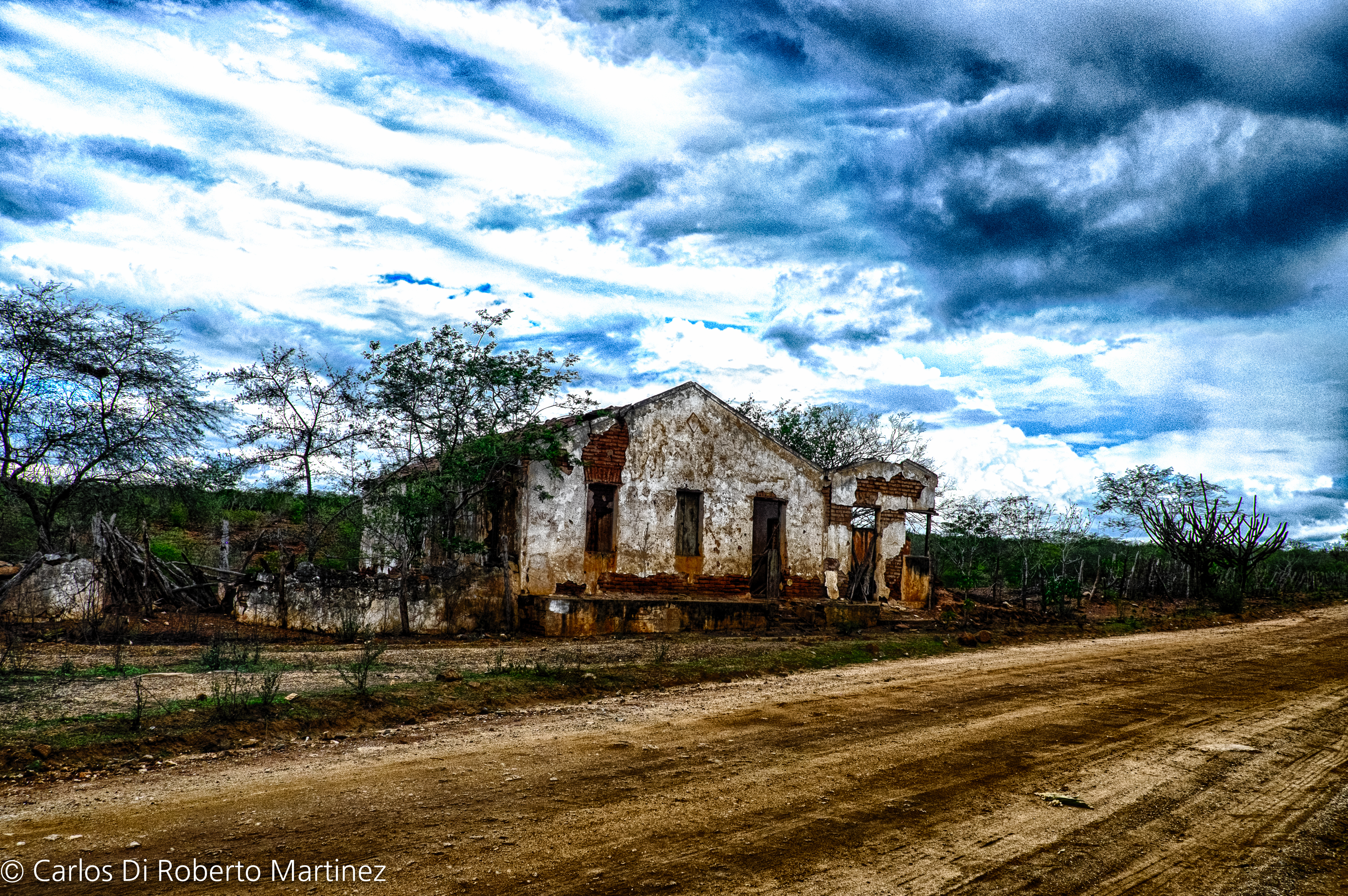 Casa de campones abandonada no Cariri, sertão da Paraíba