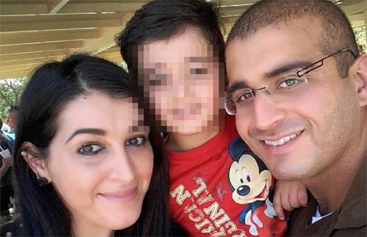 Omar Mateen com a esposa, Noor Salman e o filho