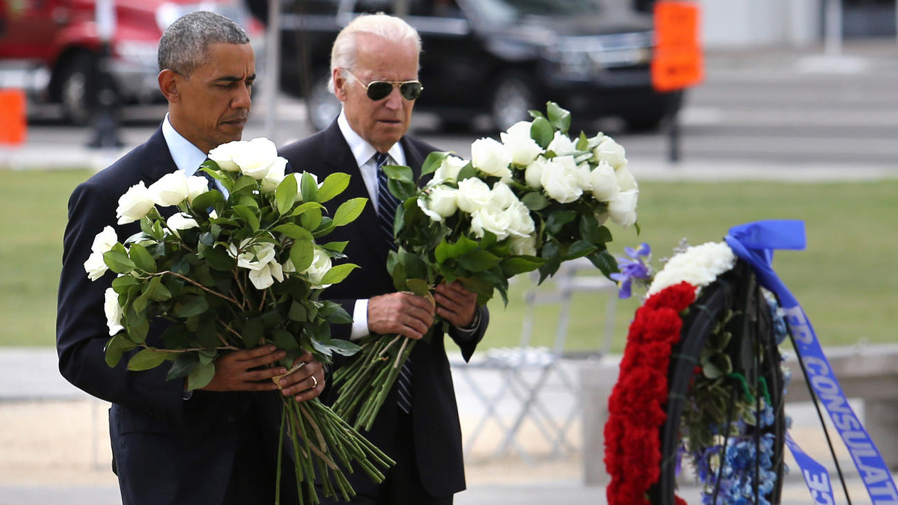 Presidente Barack Obama e vice John Biden em Orlando