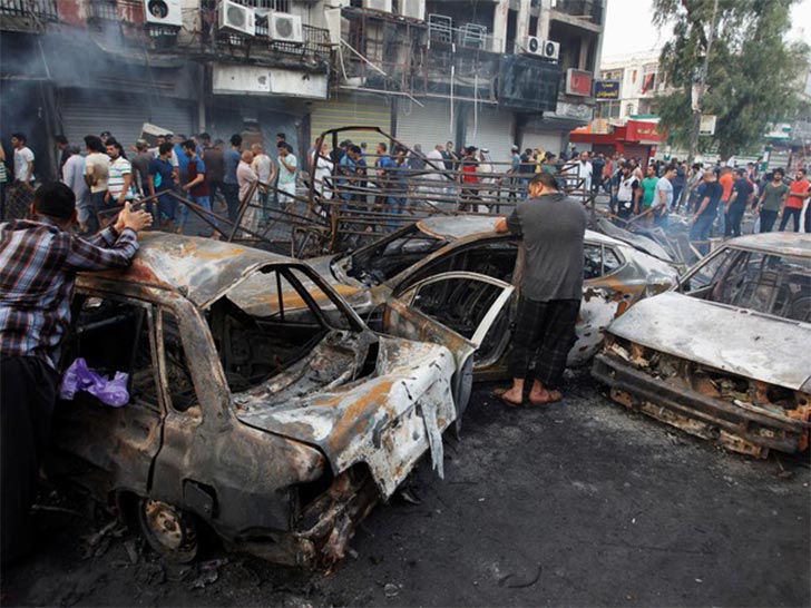 Atentado em Bagdá causou mortes e destruição (Foto REUTERS)