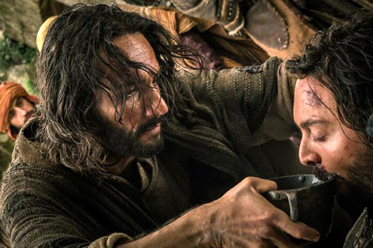 Santoro como Jesus Cristo em cena de ‘Ben-Hur’