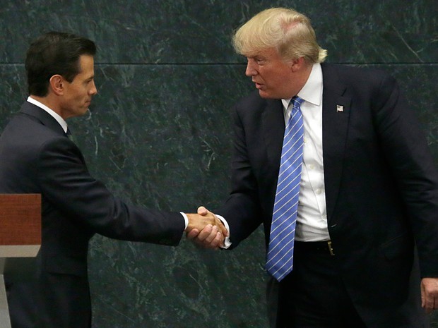 Trump se encontrou com presidente do Mexico no dia 31