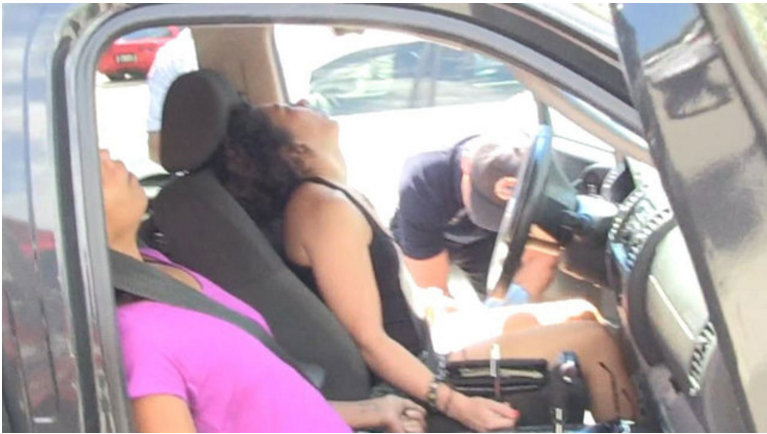 Mulheres estavam apagadas em carro com overdose de heroína