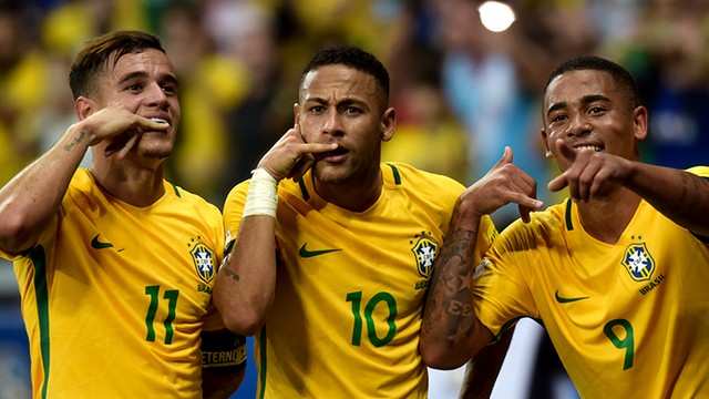 Neymar faz o 50º gol pela Seleção Brasileira