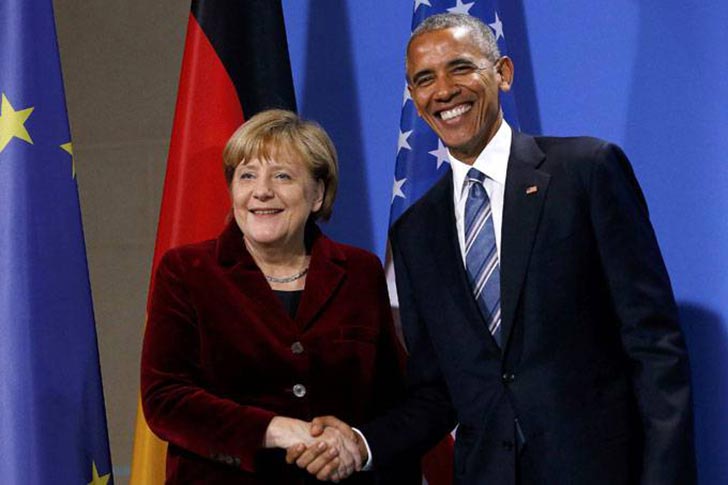 Obama e Angela Merkel