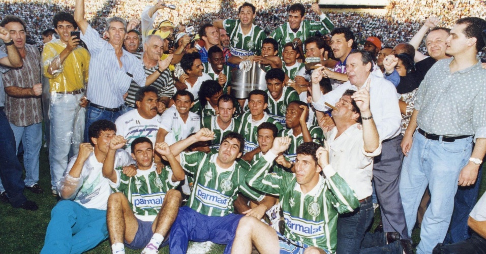 Time de 1994 do Palmeiras comemora título do Campeonato Brasileiro