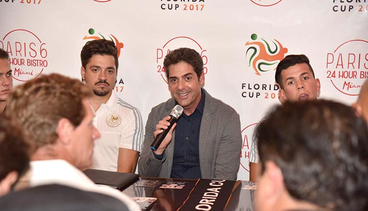 Coletiva de imprensa da Florida Cup (Foto de Bill Paparazzi/Acontece)