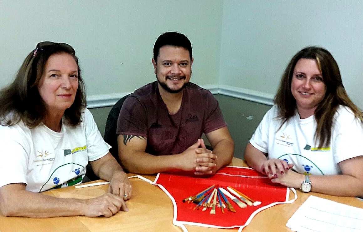 Léa Zinner, R. Peixoto e Cristiane Martins da VFP