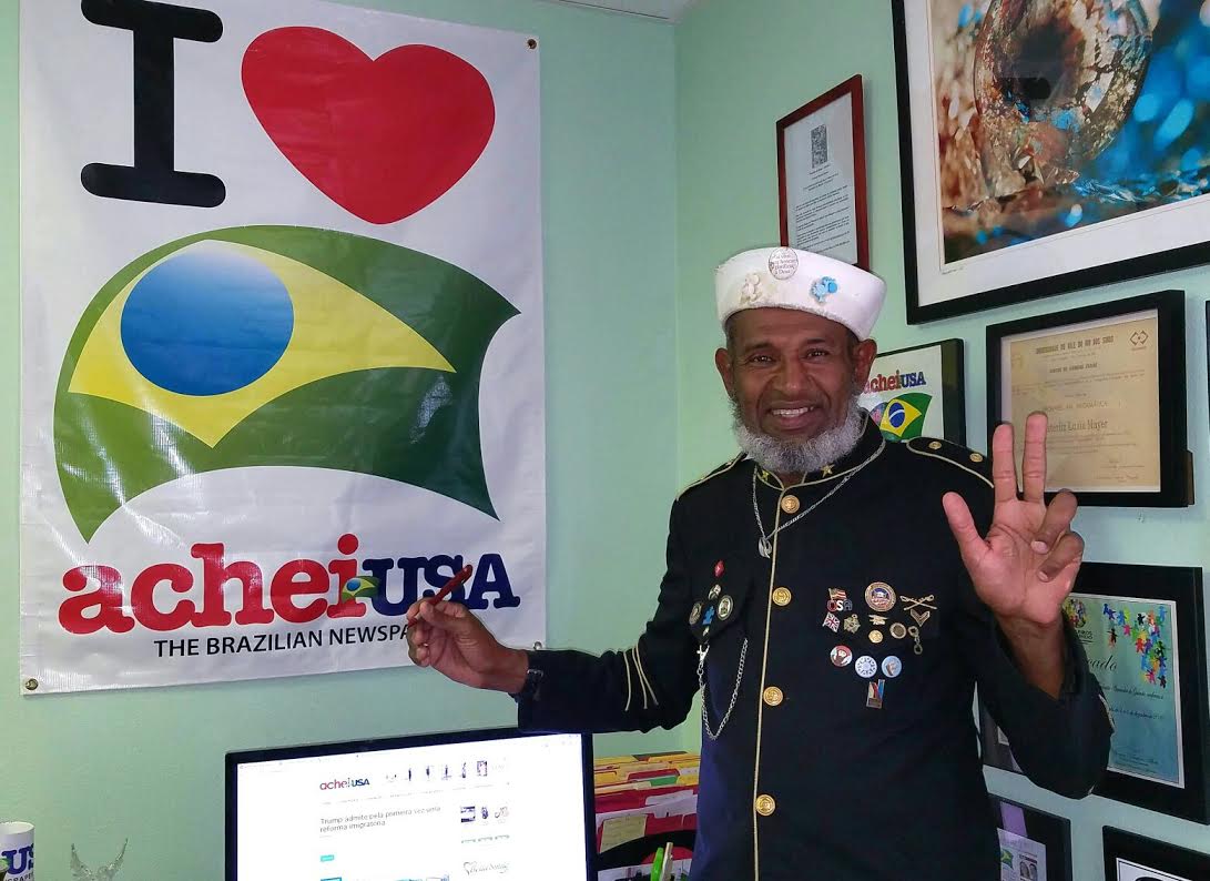 Geraldo Corredor da Paz está passando uma temporada na Flórida