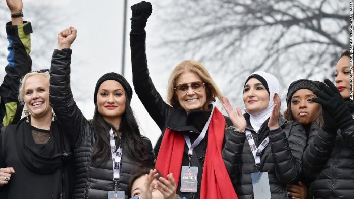 Líderes da macha pelas mulheres organizada em janeiro FOTO CNN