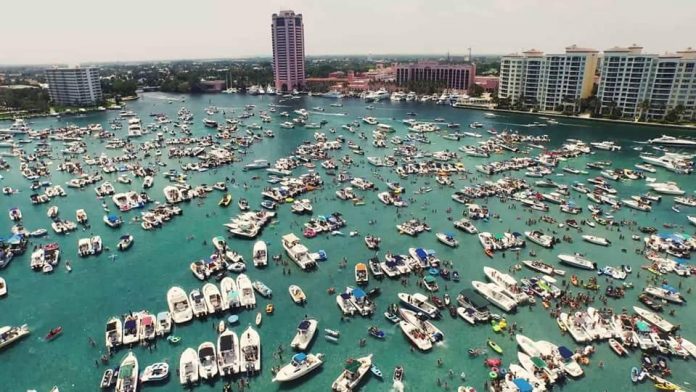 Boca Bash reúne informalmente milhares de barcos neste domingo (23)