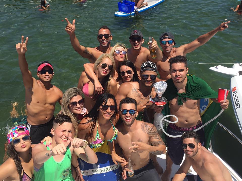 Brasileiros se divertiram durante o Boca Bash 2016