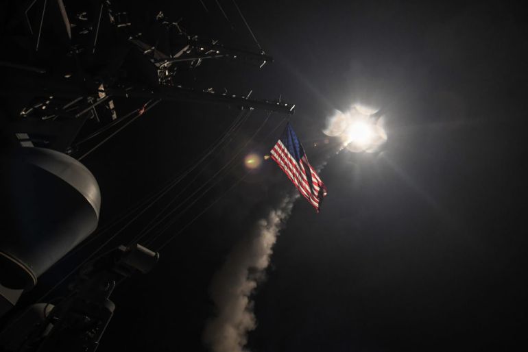 EUA lançaram mísseis contra base militar na Síria FOTO Getty Images