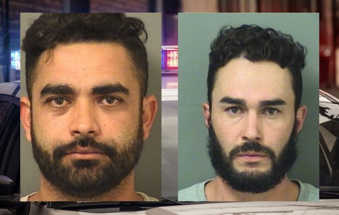 Herbert Almeida e Alessandro Soares foram levados para o Palm Beach County Jail
