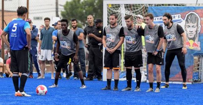 Participants do torneio promovido por Neymar em Huston, Texas (Foto: Wilf Thorne/Red Bull Content Pool)