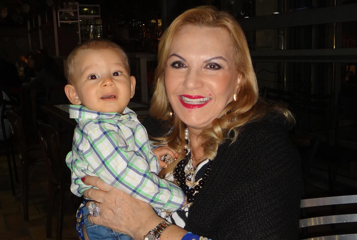 Marta Ramos e seu netinho