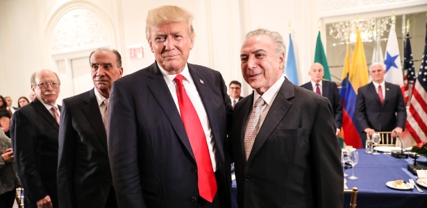Donald Trump e Michel Temer em NY Vanessa Carvalho/Brazil Photo Press/Folhapress