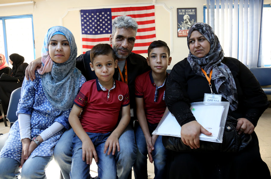 Refugiados sírios que chegaram aos EUA em 2016