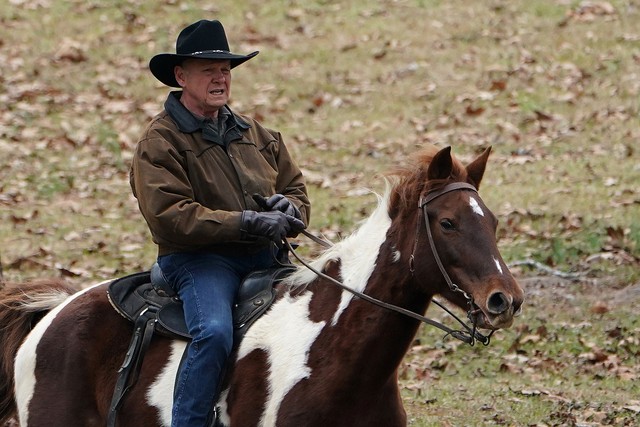 Roy Moore chegou a cavalo para votar