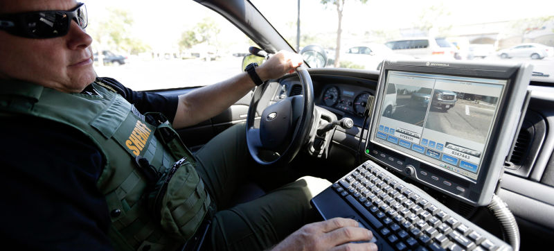 Polícia tem acesso às informações baseadas na placa do carro