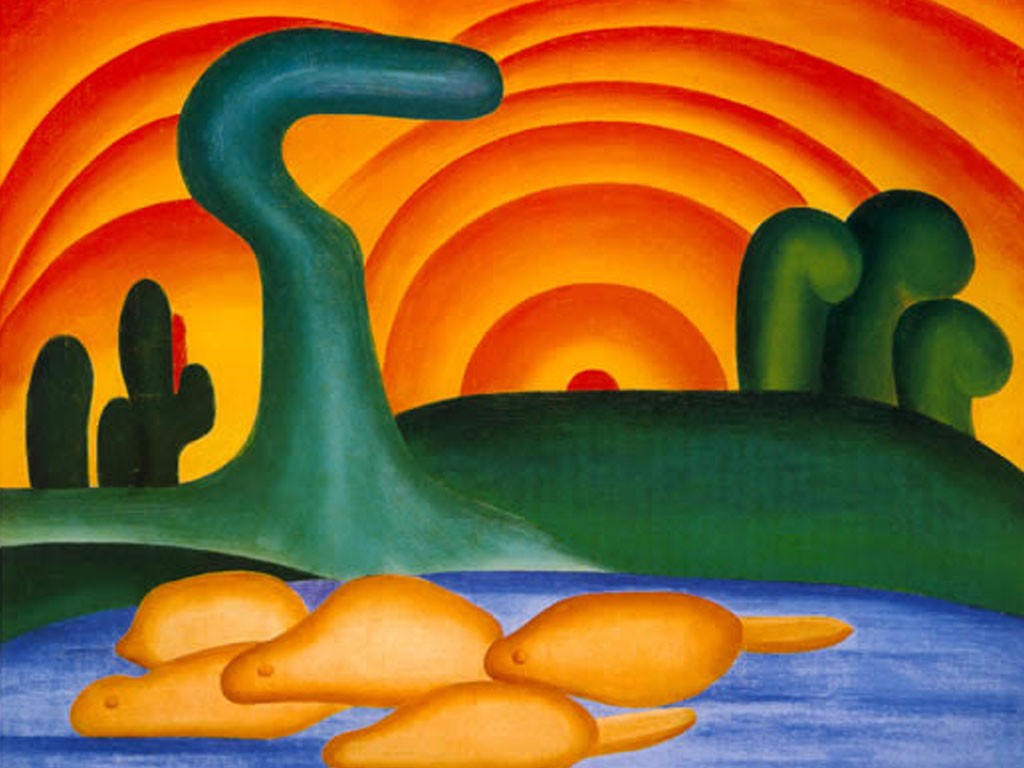 Sol Poente, de Tarsila do Amaral (Foto Reprodução)