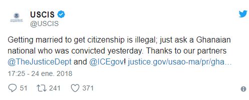 Tweet USCIS