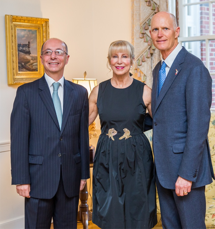 Embaixador Adalnio Senna Ganem, Ann Scott e Rick Scott