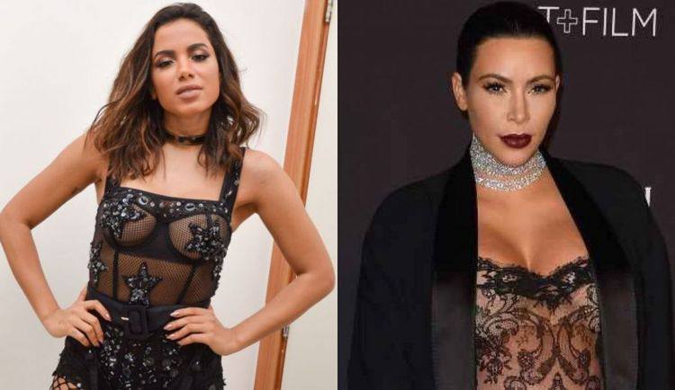 Anitta e Kim Kardashian são comparadas por revista norte-americana. (Foto: Instagram Reprodução)