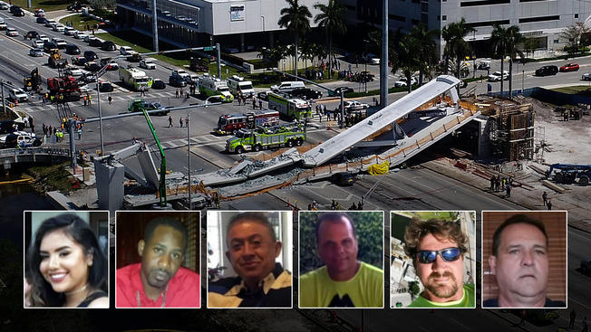 Seis pessoas morreram depois da queda de uma passarela em Miami-Dade