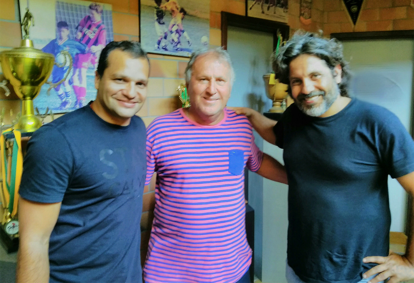 Rodrigo Dias, Zico e o diretor Pedro Vasconcelos