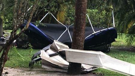 Chuva causou alguns estragos em Palm Beach