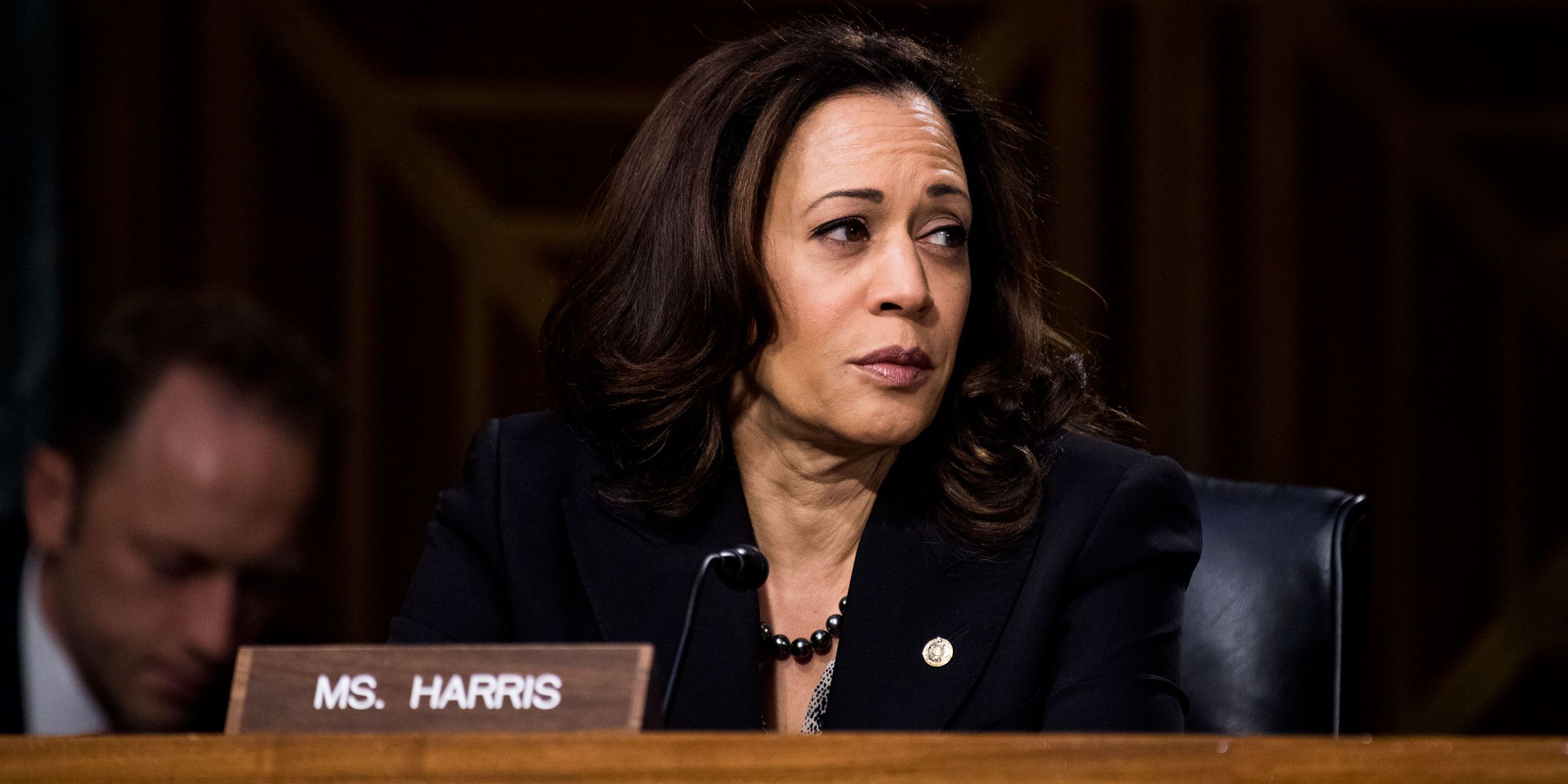 A senadora democrata Kamala Harris