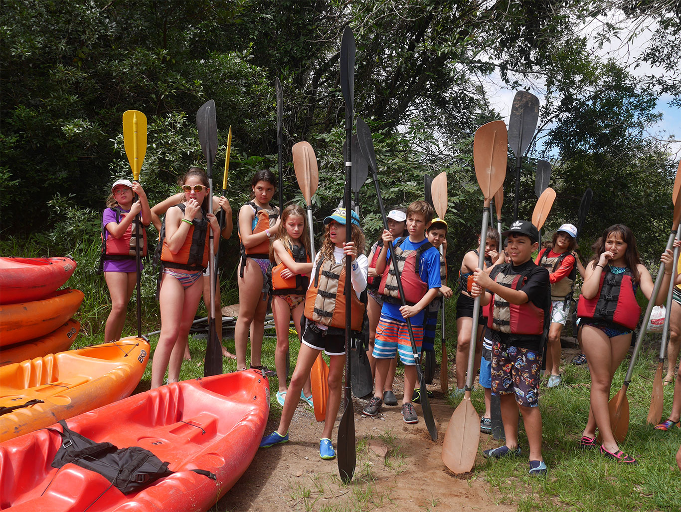 Alunos do programa de português na Serra do Cipó