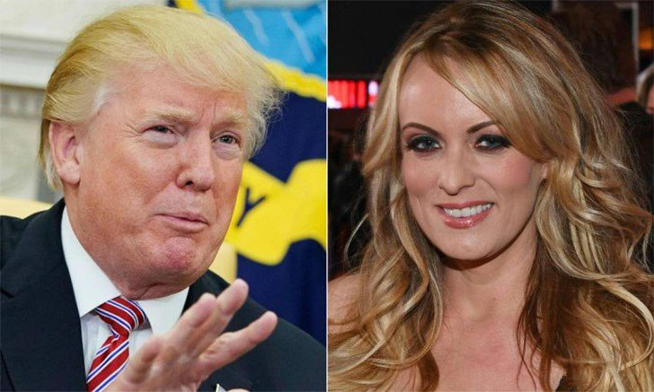 Trump e Stormy Daniels estão no foco de uma polêmica (Foto: Mandel Ngan/AFP)