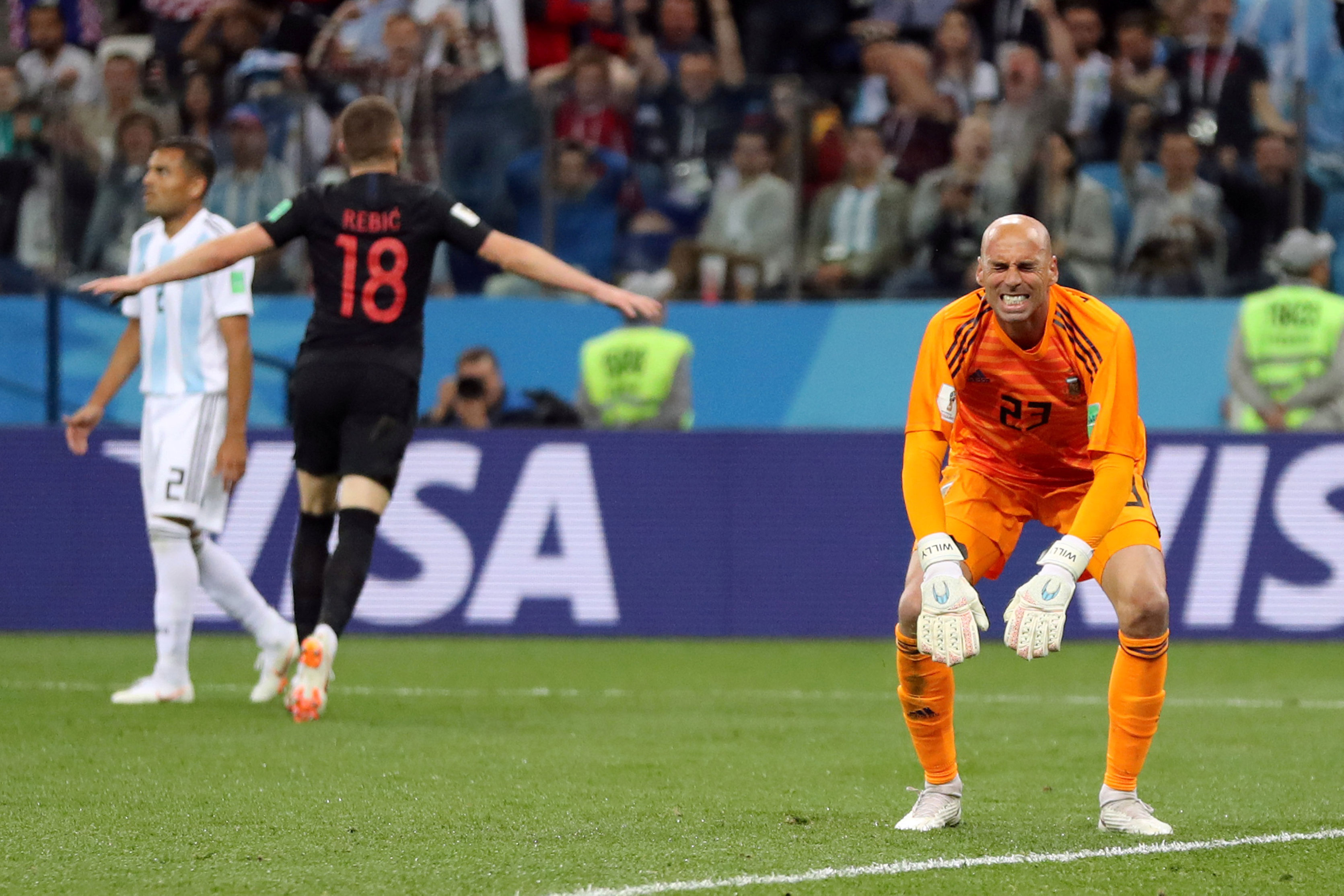 Falha do goleiro Caballero abriu caminho para derrota da Argentina