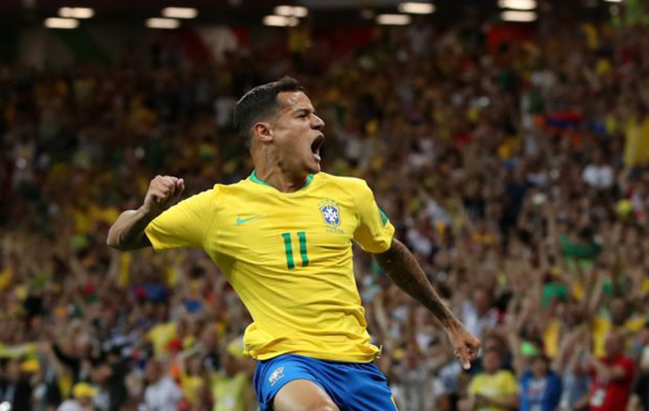 Golaço de Philippe Coutinho abriu o placar em Rostov na estreia da Seleção Brasileira no Mundial da Rússia