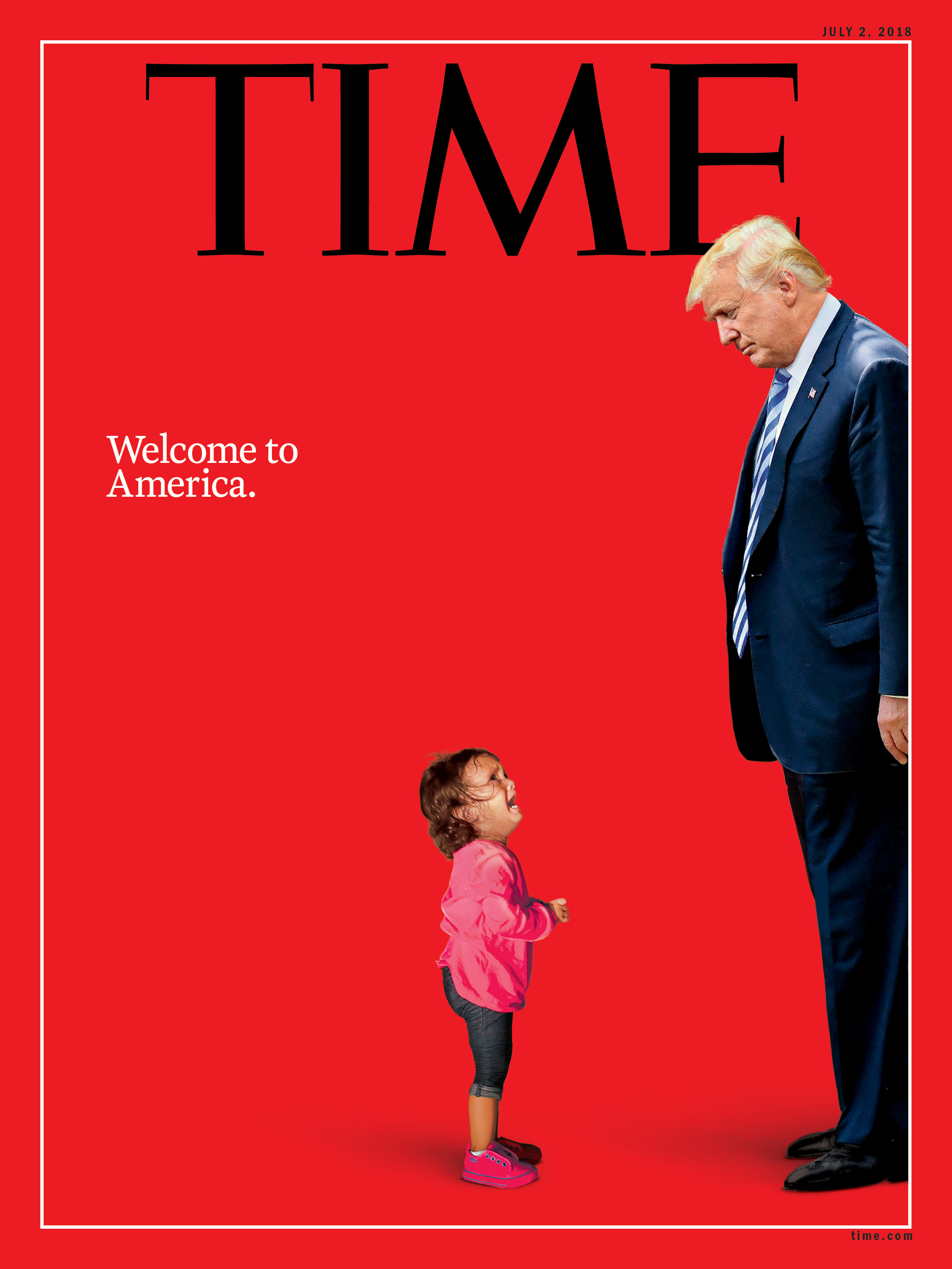 Capa da revista Time sobre a separação de famílias na fronteira