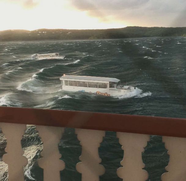 Lago revolto e mau tempo fizeram com que a embarcação virasse