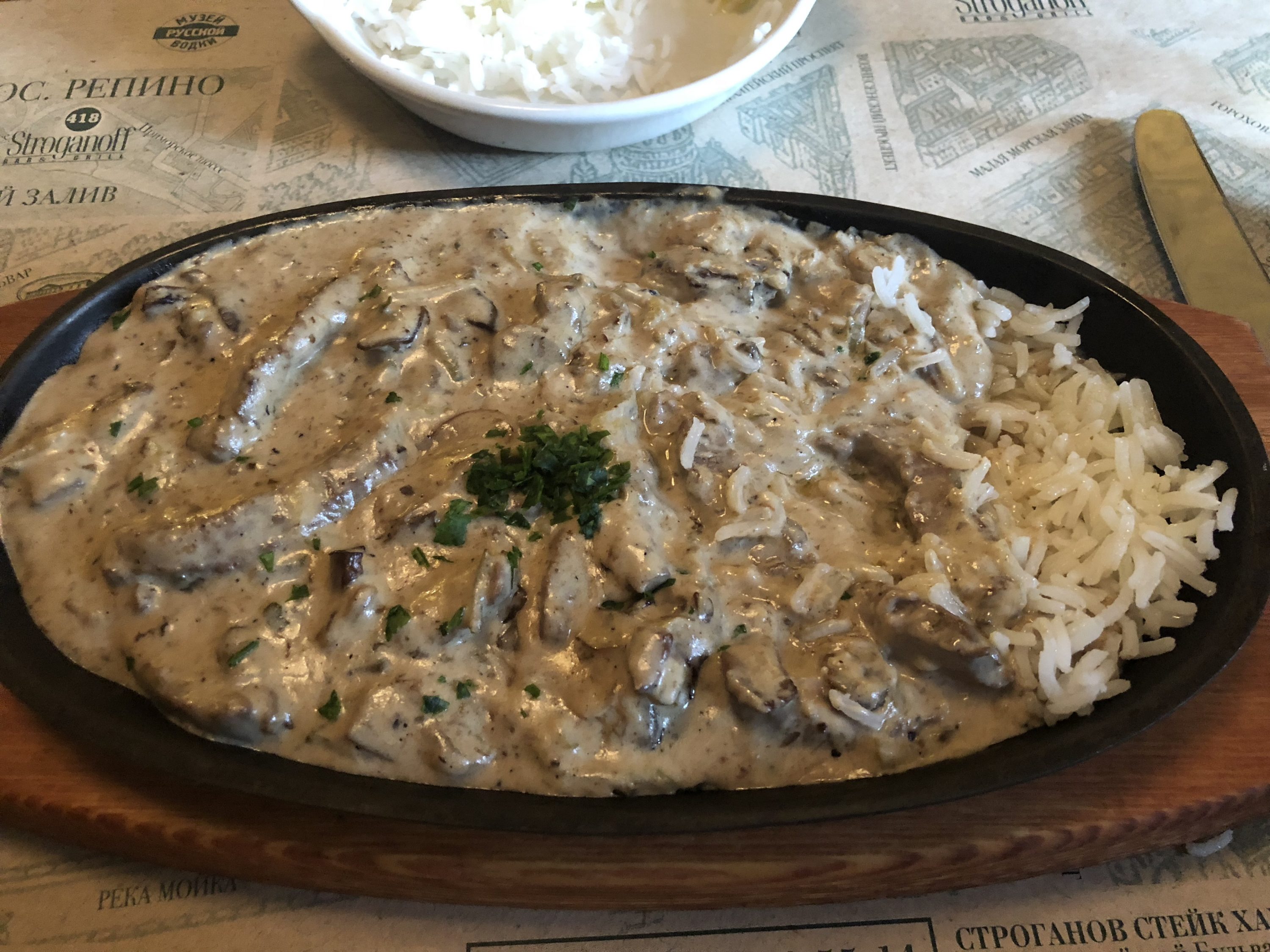 Stroganoff é um prato tipico russo