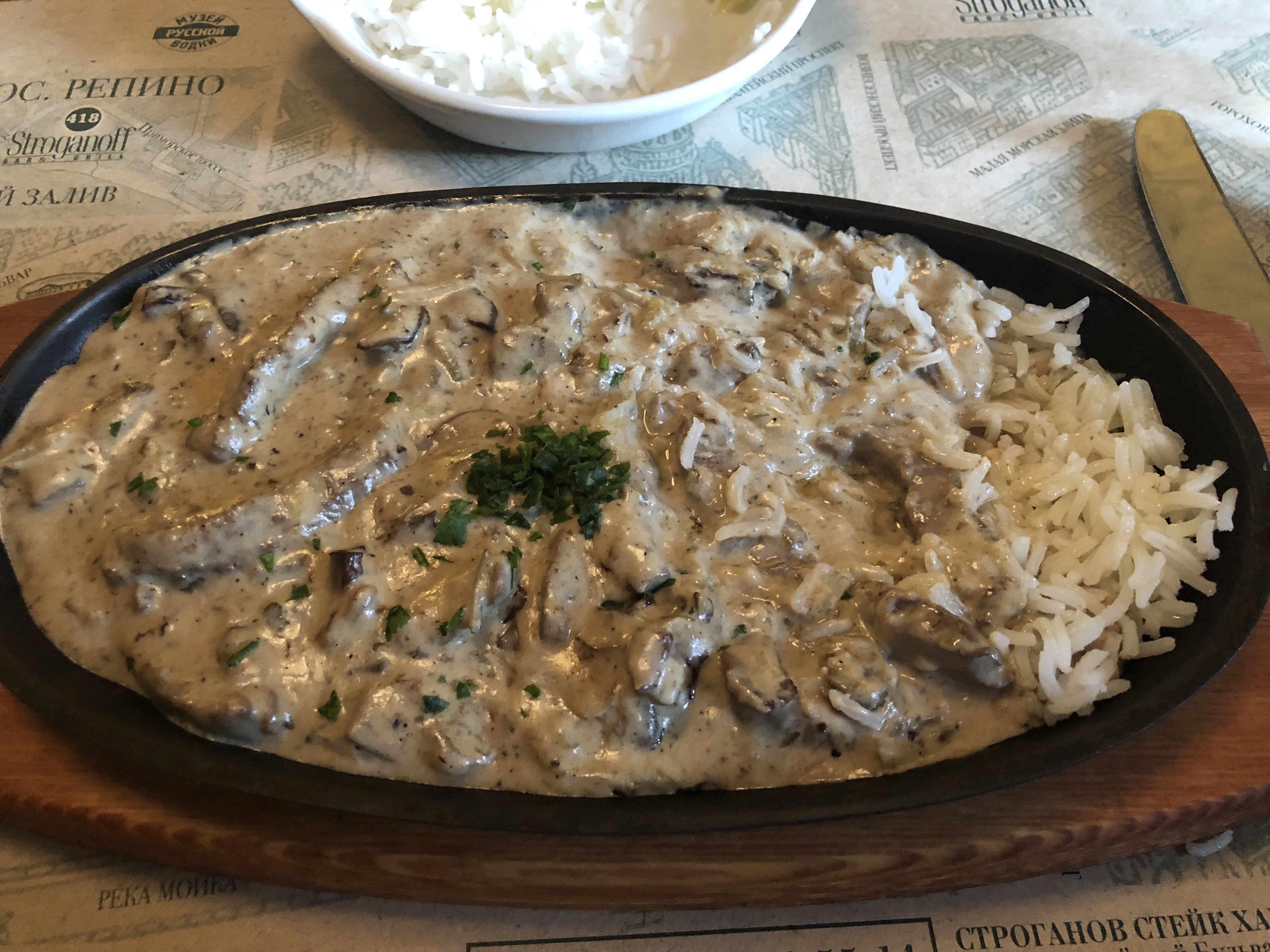 Stroganoff é um prato tipico russo