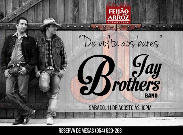 A dupla Jay Brothers estará no Feijão com Arroz neste sábado