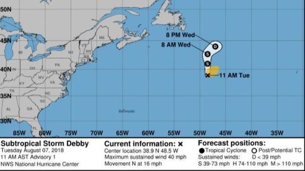 Tempestade subtropical Debby