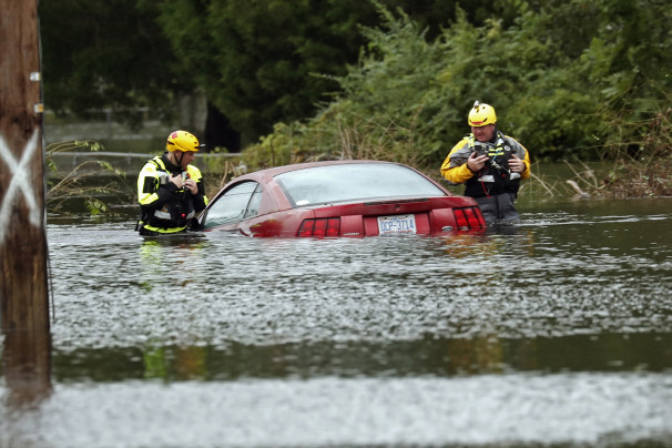 Florence causou enchentes sem precedentes na Carolina do Norte FOTO AP