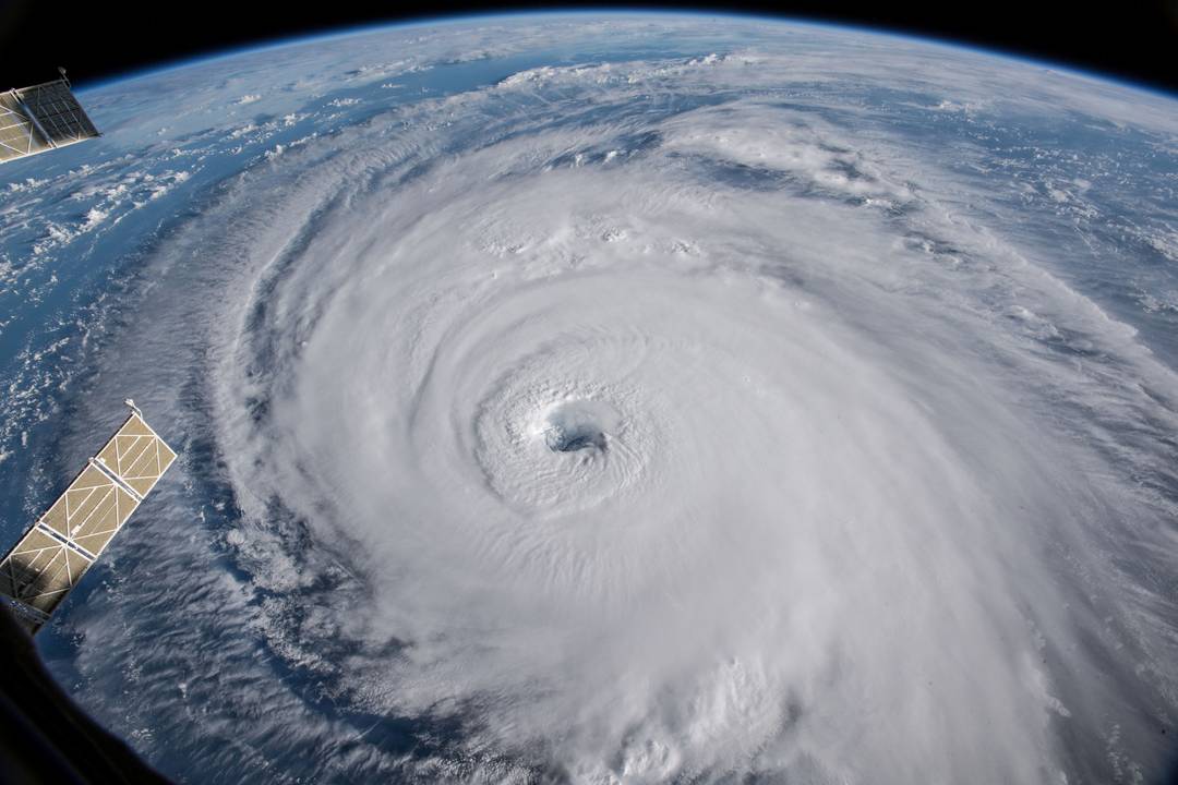 Imagem do furacão Florence registrada ontem pela Nasa (Foto Nasa Via Reuters))