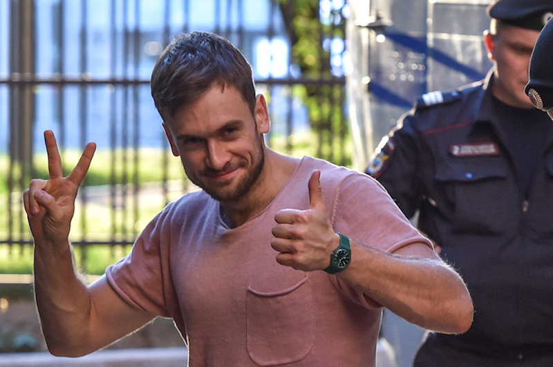 Pyotr Verzilov é ativista do Pussy Riot (Foto: VASILY MAXIMOV/AFP/Getty Images)